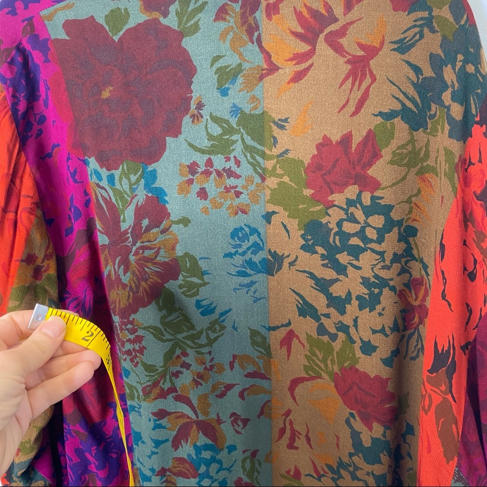 ***Platinum by Dorothy Schoelen Vibrant Print Open Front Jacket ***S - Picture 13 of 15